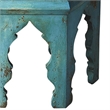 Home Square Solid Wood Bunching Table in Blue Finish - Set of 2
