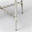 Home Square Modern Round Metal and Mirror End Table - Set of 2