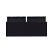 Home Square 2-Piece Set with Nightstand and Six Drawer Dresser in Black