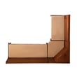 Home Square 2-Piece Set with Corner Dining Nook Set and Fabric Cushion Set