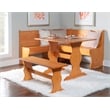 Home Square 2-Piece Set with Corner Dining Nook Set and Fabric Cushion Set