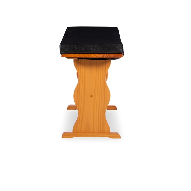 Home Square 2-Piece Set with Corner Dining Nook Set & Cushion Set in Dark Brown