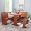 Home Square 2-Piece Set with Dining Nook Set and Cushion Set in Blue
