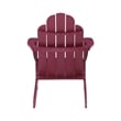 Home Square Solid Wood Outdoor Chair in Red Finish - Set of 2