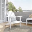 Home Square 3-Piece Set with Outdoor Side Table and 2 Chairs in White