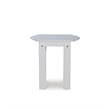 Home Square 3-Piece Set with Outdoor Side Table and 2 Chairs in White