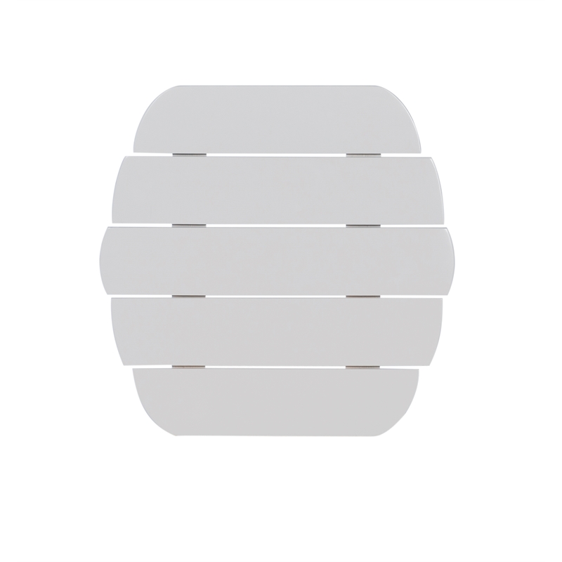 Home Square 3-Piece Set with Outdoor Side Table and 2 Chairs in White