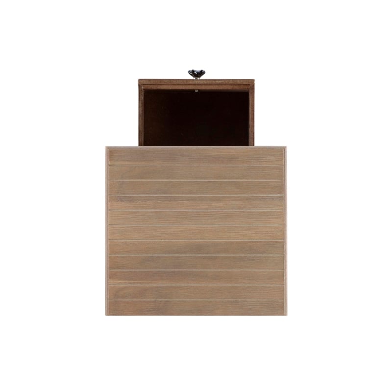 Home Square Wood Accent Starfish Coastal Side Table in Natural - Set of 2