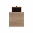Home Square Wood Accent Starfish Coastal Side Table in Natural - Set of 2