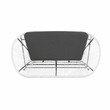 Home Square 3-Piece Set with 2 Single Chairs and Loveseat in White