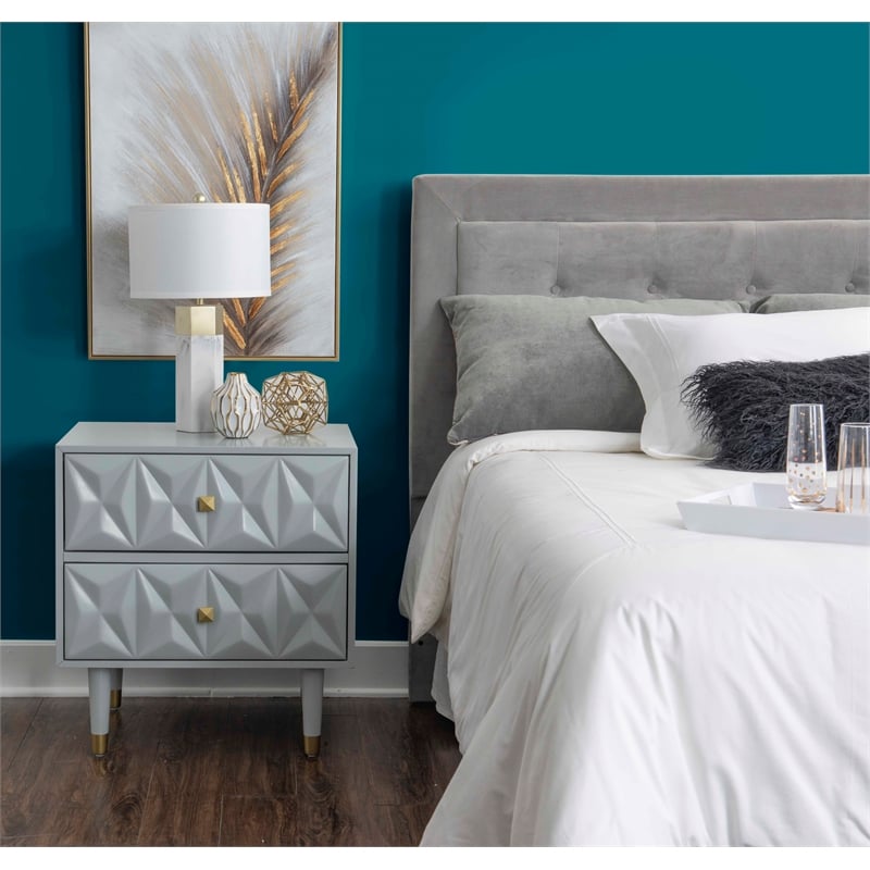 Home Square 4-Piece Set with 2 Nightstands & Dresser & 5 Drawer Chest