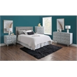 Home Square 4-Piece Set with 2 Nightstands & Dresser & 5 Drawer Chest