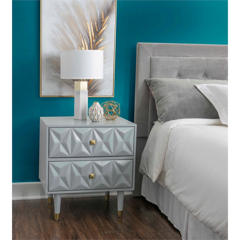 Home Square 4-Piece Set with 2 Nightstands & Dresser & 5 Drawer Chest