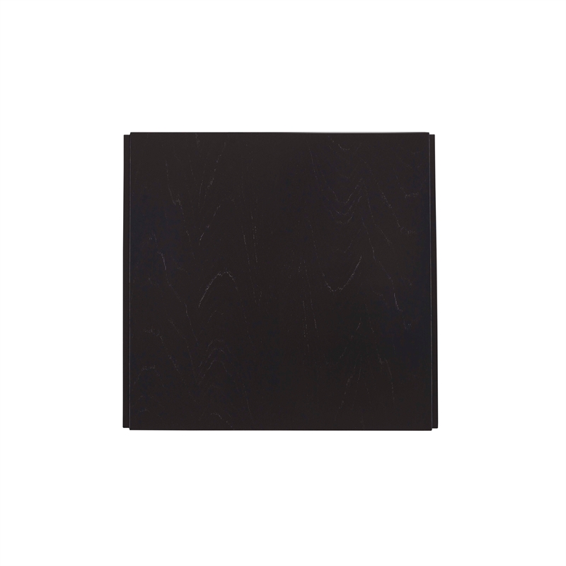 Home Square 3-Piece Set with Dining Table and Two Dining Chairs in Black