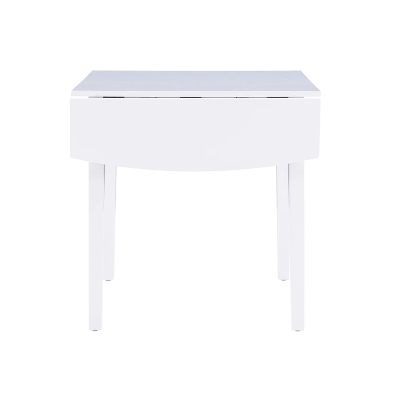 Home Square 3-Piece Set with Dining Table and Two Dining Chairs in White