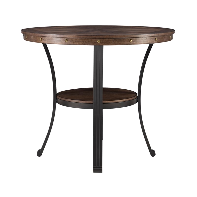 Home Square 3-Piece Set with Coffee Table and 2 Metal End Tables