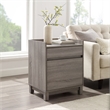 Home Square 2-Piece Set with Filing Cabinet and Five Shelf Ladder Bookcase