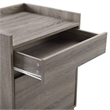 Home Square 2-Piece Set with Filing Cabinet and Five Shelf Ladder Bookcase