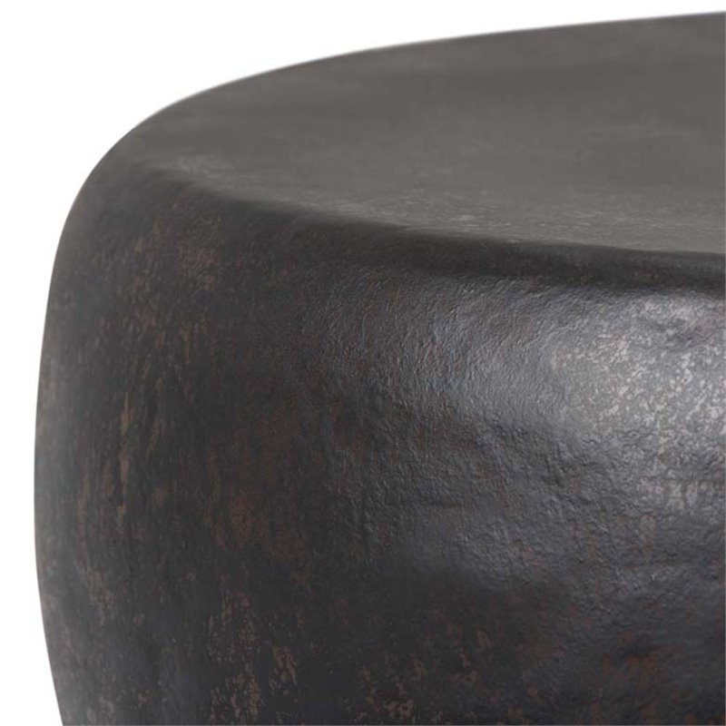 Home Square 2-Piece Set with Coffee Table and Side Table in Rustic Bronze