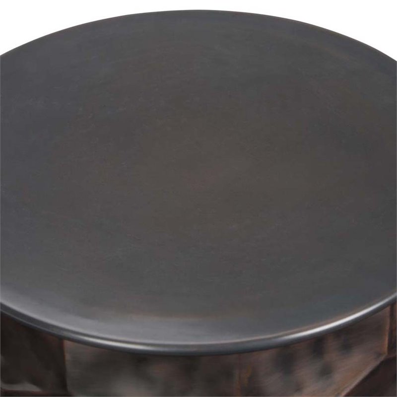 Home Square 3-Piece Set with Coffee Table and 2 Side Tables in Antique Bronze