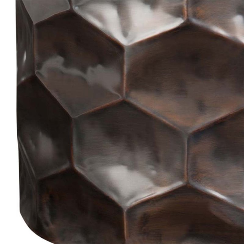 Home Square 3-Piece Set with Coffee Table and 2 Side Tables in Antique Bronze