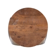 Home Square 2-Piece Set with Metal Drum Table and Drum Side Table