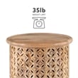 Home Square 2-Piece Set with Coffee Table and Side Table in Natural