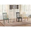Home Square 7-Piece Set with Dining Table and 6 Dining Chairs in Teal