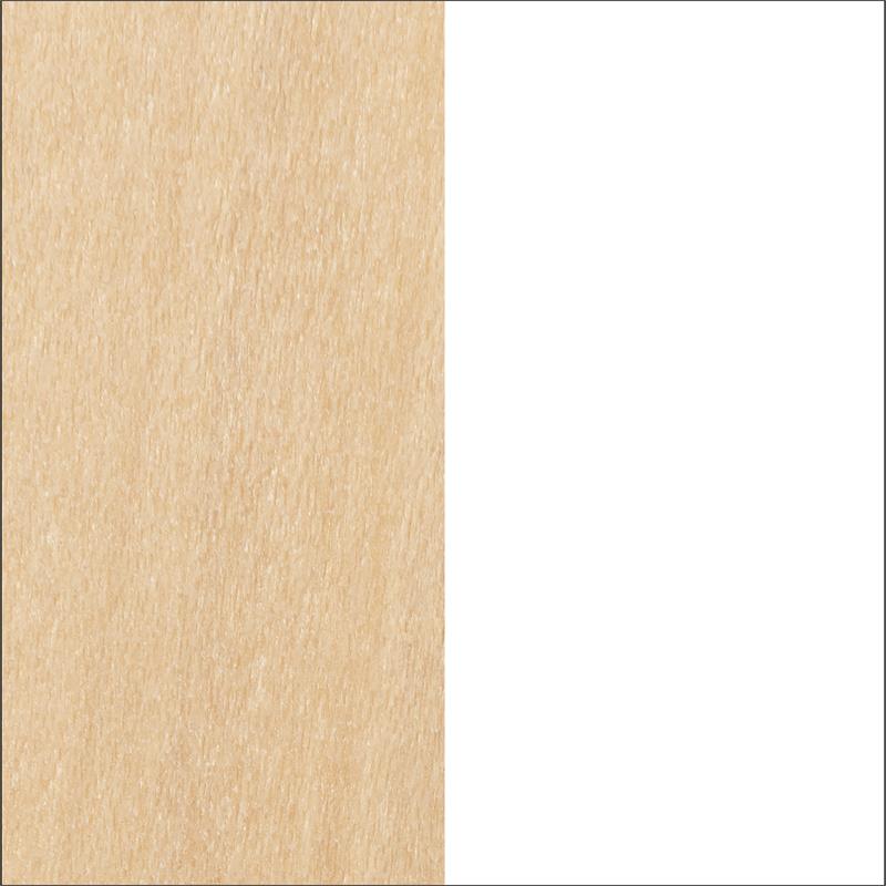 Home Square 2-Piece Set with Twin Bed Frame and Kid Bookcase in Natural