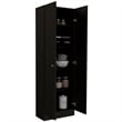 Home Square 2-Piece Set with Two-Door Pantry Cabinet and Microwave Cabinet