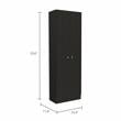 Home Square 2-Piece Set with Two-Door Pantry Cabinet and Microwave Cabinet