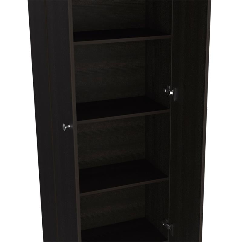 Home Square 2-Piece Set with Two-Door Pantry Cabinet and Microwave Cabinet