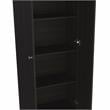 Home Square 2-Piece Set with Two-Door Pantry Cabinet and Microwave Cabinet