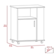 Home Square 2-Piece Set with Microwave Cabinet and Kitchen Island