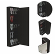 Home Square 2-Piece Set with Shoe Rack & 4 Drawer Dresser in Black