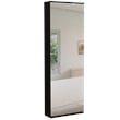Home Square 2-Piece Set with Shoe Rack & 4 Drawer Dresser in Black