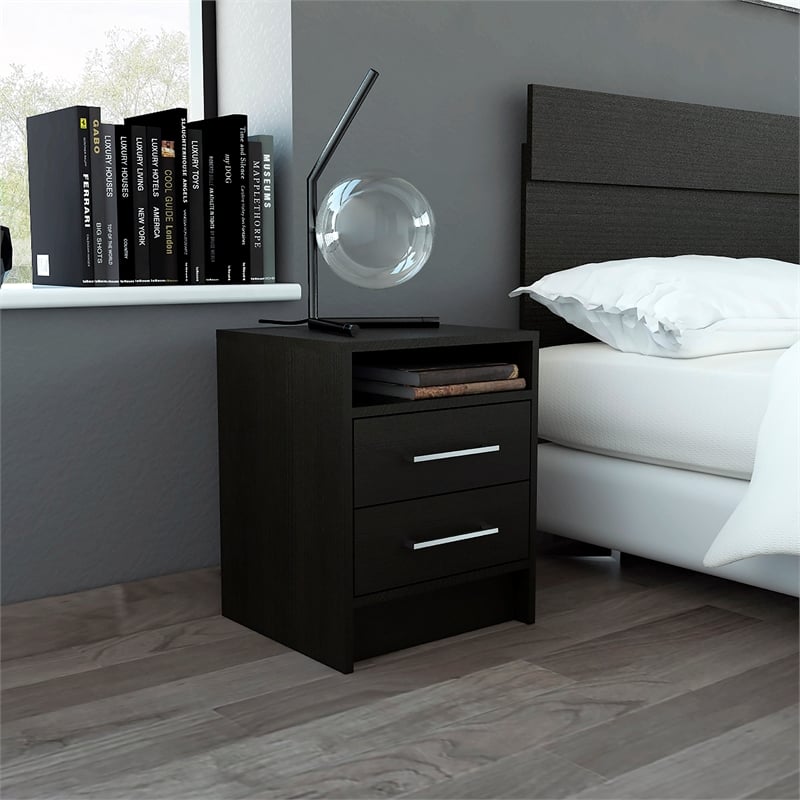 Home Square 2-Piece Set with Nightstand and 5 Drawer Dresser