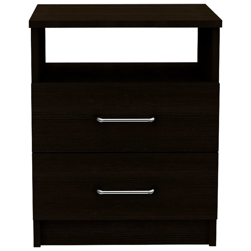 Home Square 2-Piece Set with 2 Drawer Night Stand & 5 Drawer Dresser
