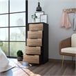 Home Square 2-Piece Set with Night Stand and 5 Drawer Dresser