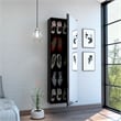 Home Square 2-Piece Set with Shoe Rack with Mirror and Nightstand