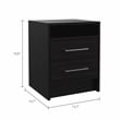 Home Square 2-Piece Set with Shoe Rack with Mirror and Nightstand