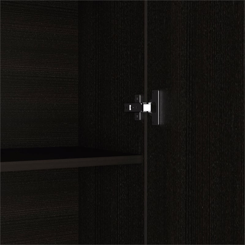 Home Square 2-Piece Set with Two-Door Pantry Cabinet & Wall Cabinet