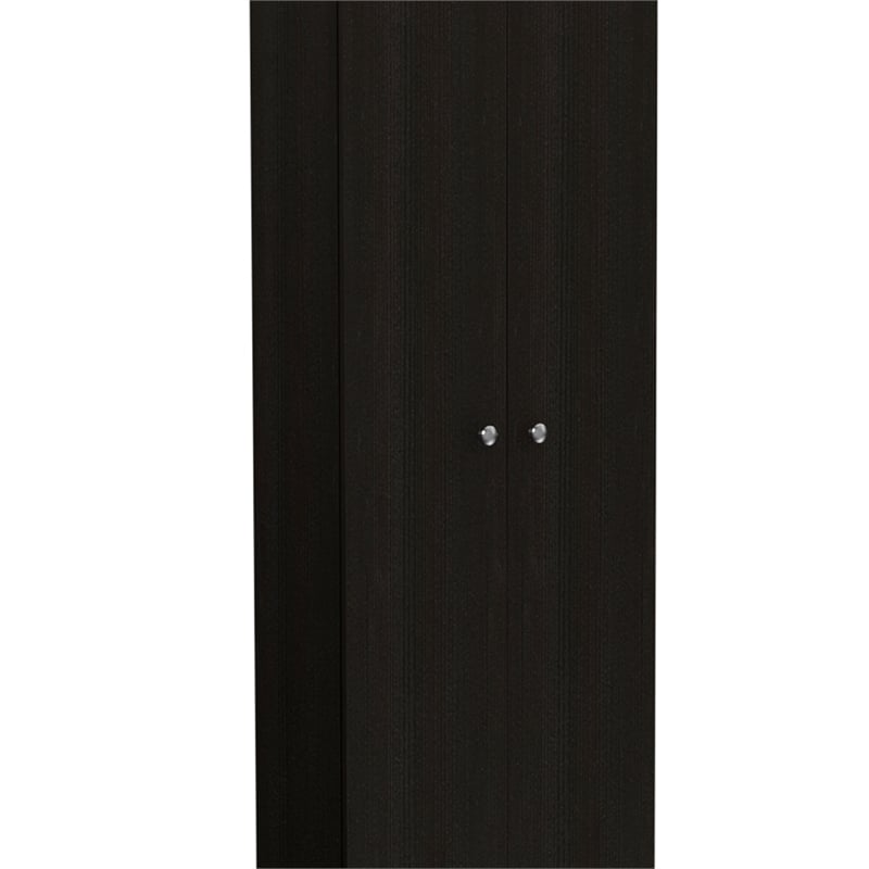 Home Square 2-Piece Set with Two-Door Pantry Cabinet & Wall Cabinet
