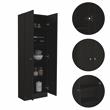 Home Square 2-Piece Set with Two-Door Pantry Cabinet & Wall Cabinet