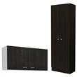 Home Square 2-Piece Set with Two-Door Pantry Cabinet & Wall Cabinet