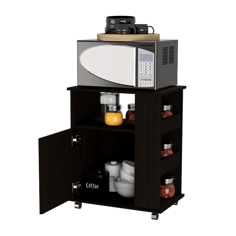 Home Square 2-Piece Set with Lower Microwave Cabinet and Wall Cabinet