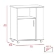 Home Square 2-Piece Set with Lower Microwave Cabinet and Wall Cabinet
