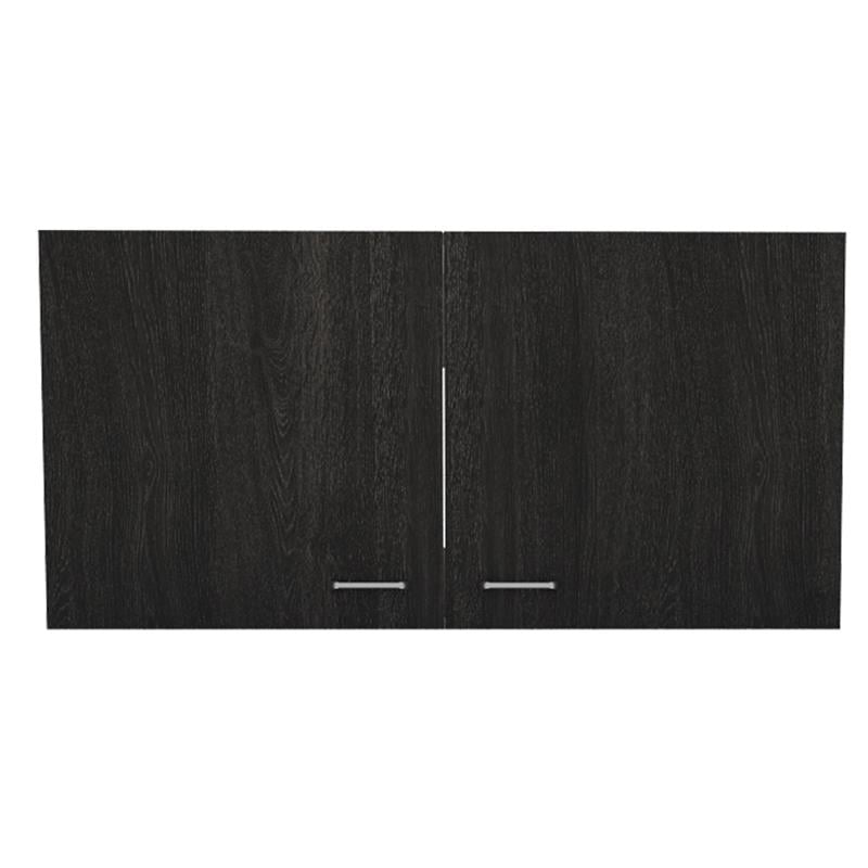 Home Square 2-Piece Set with Lower Microwave Cabinet and Wall Cabinet