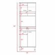 Home Square 2-Piece Set with Utility Sink with Cabinet and High Pantry Cabinet
