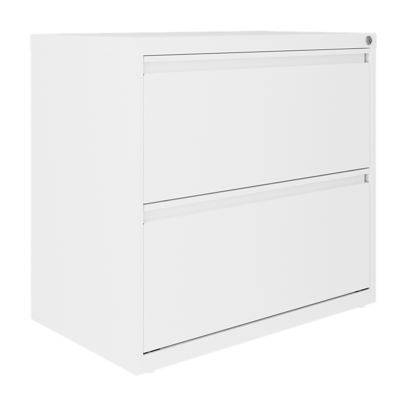 Home Square 2-Piece Set with Mobile Desk & File Cabinet in White